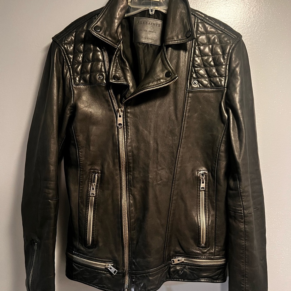 Allsaint leather jacket ,Had it my my closet for years never worn.